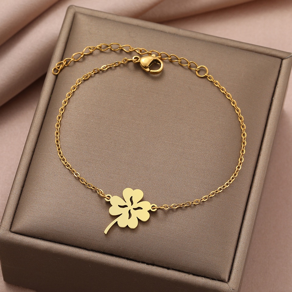 Bracelet trèfle à 4 feuilles - Un porte-bonheur pour chaque femme